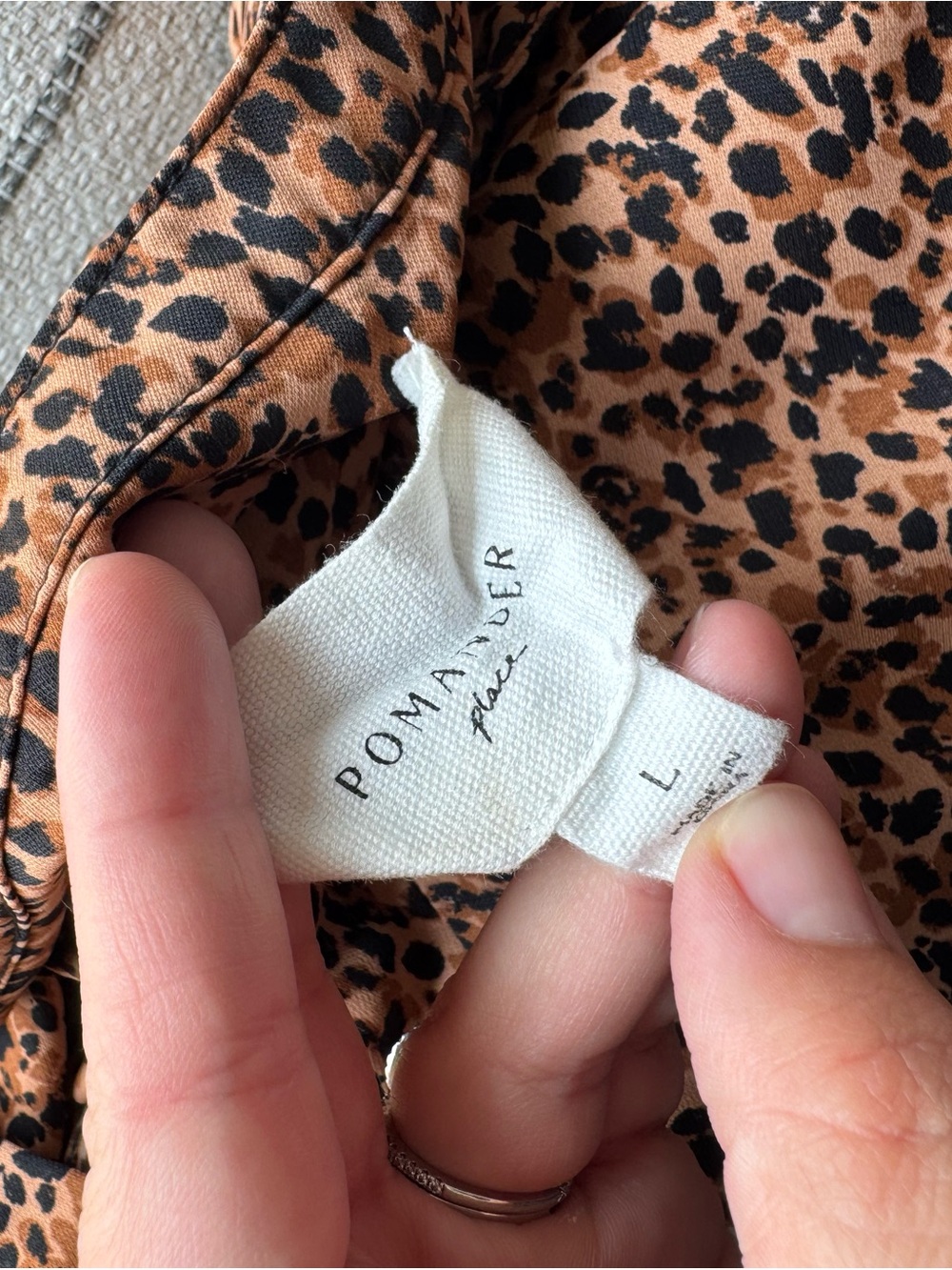 Tuckernuck Pomander Place Brown Leopard Kenzo Long Sleeve Tiered Mini Dress - Picture 8 of 8